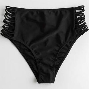 High waisted swim bottoms